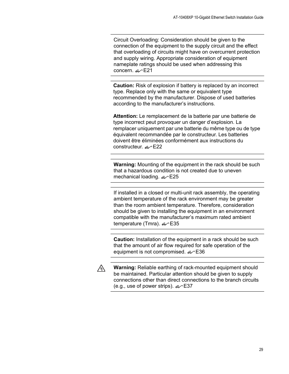 Allied Telesis AT-10408XP User Manual | Page 29 / 50