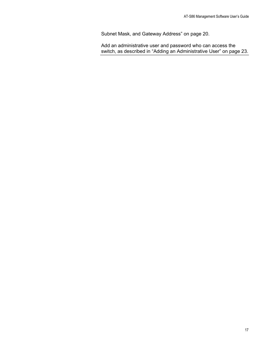 Allied Telesis AT-S86 User Manual | Page 17 / 148