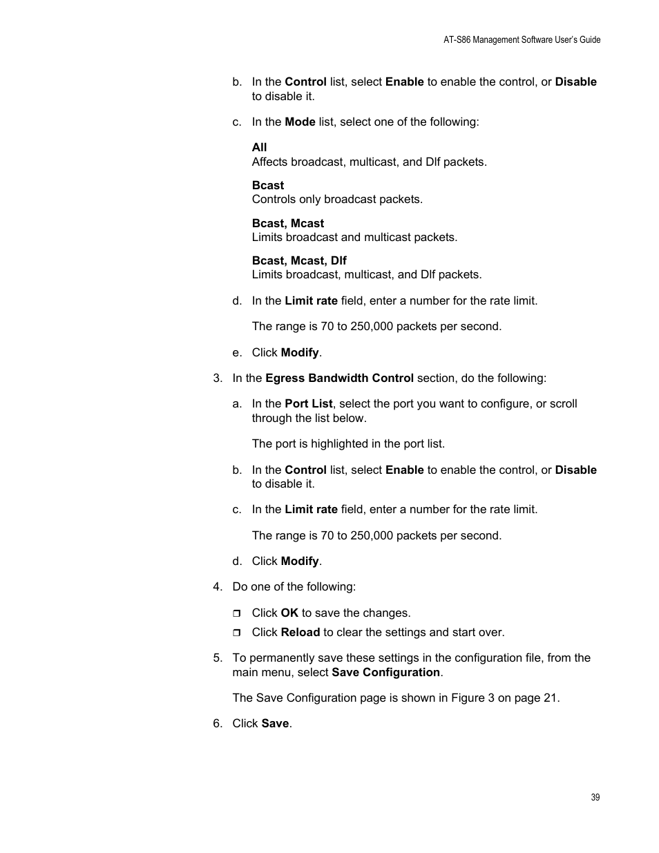 Allied Telesis AT-S86 User Manual | Page 39 / 148