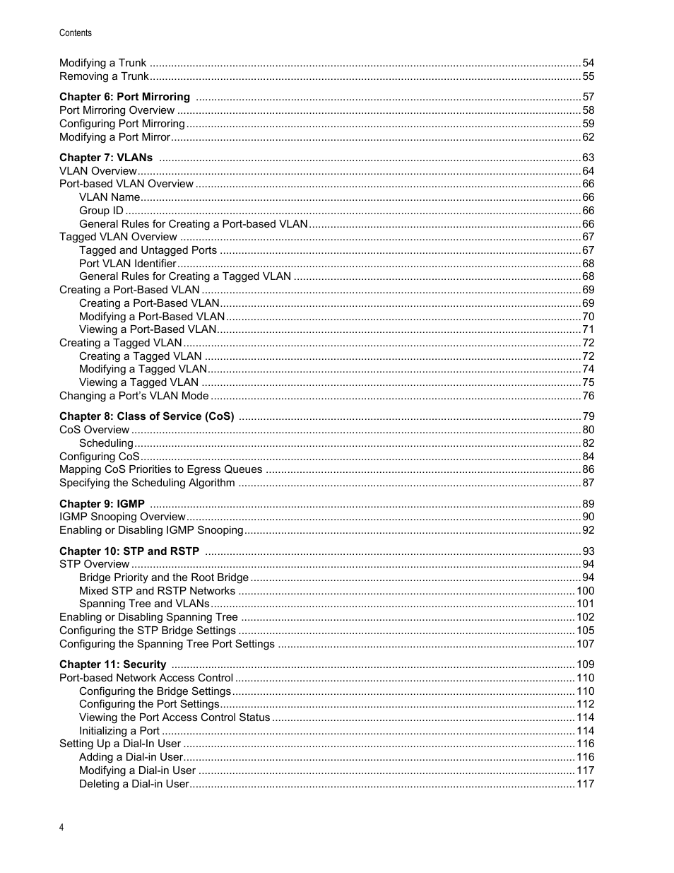 Allied Telesis AT-S86 User Manual | Page 4 / 148