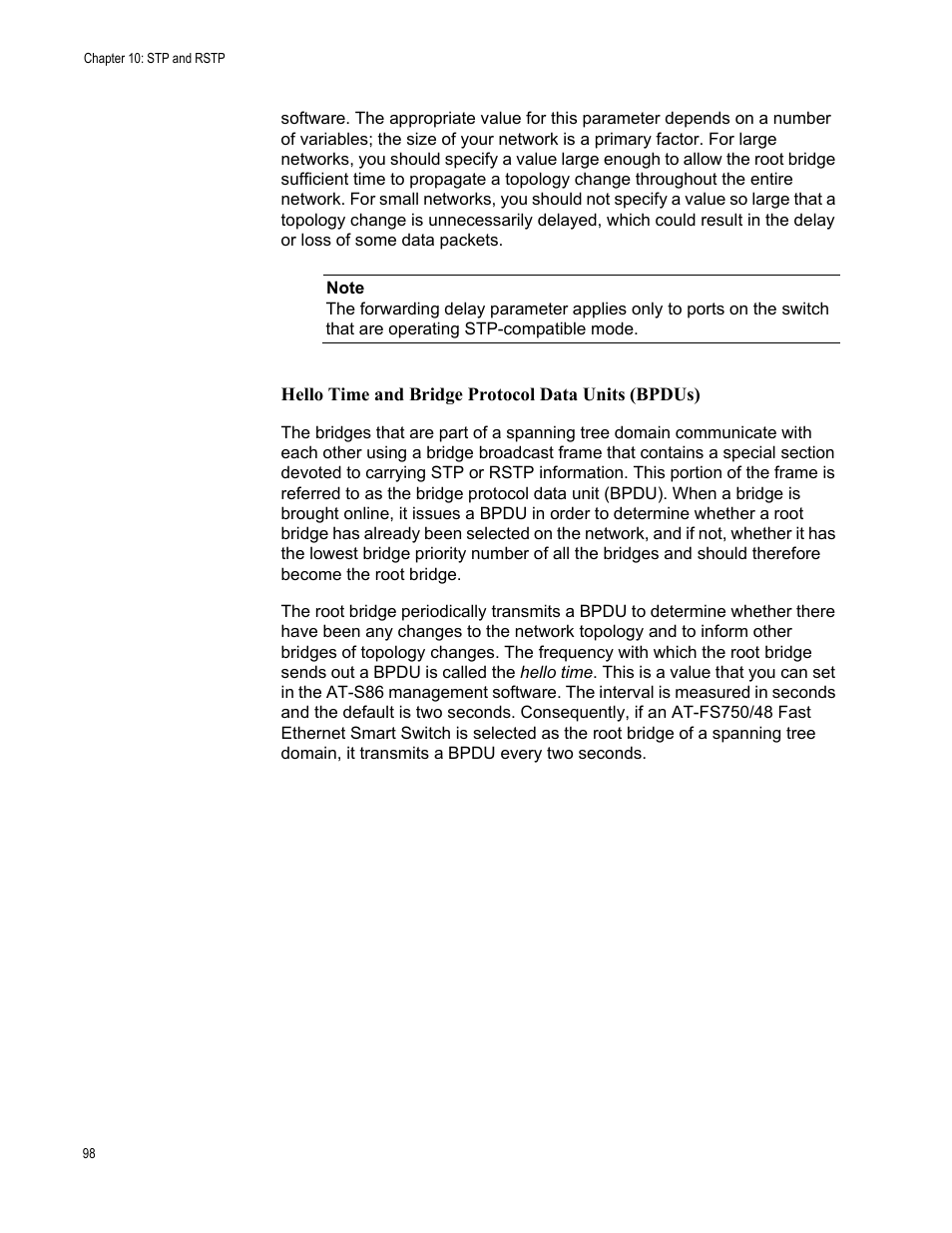 Allied Telesis AT-S86 User Manual | Page 98 / 148