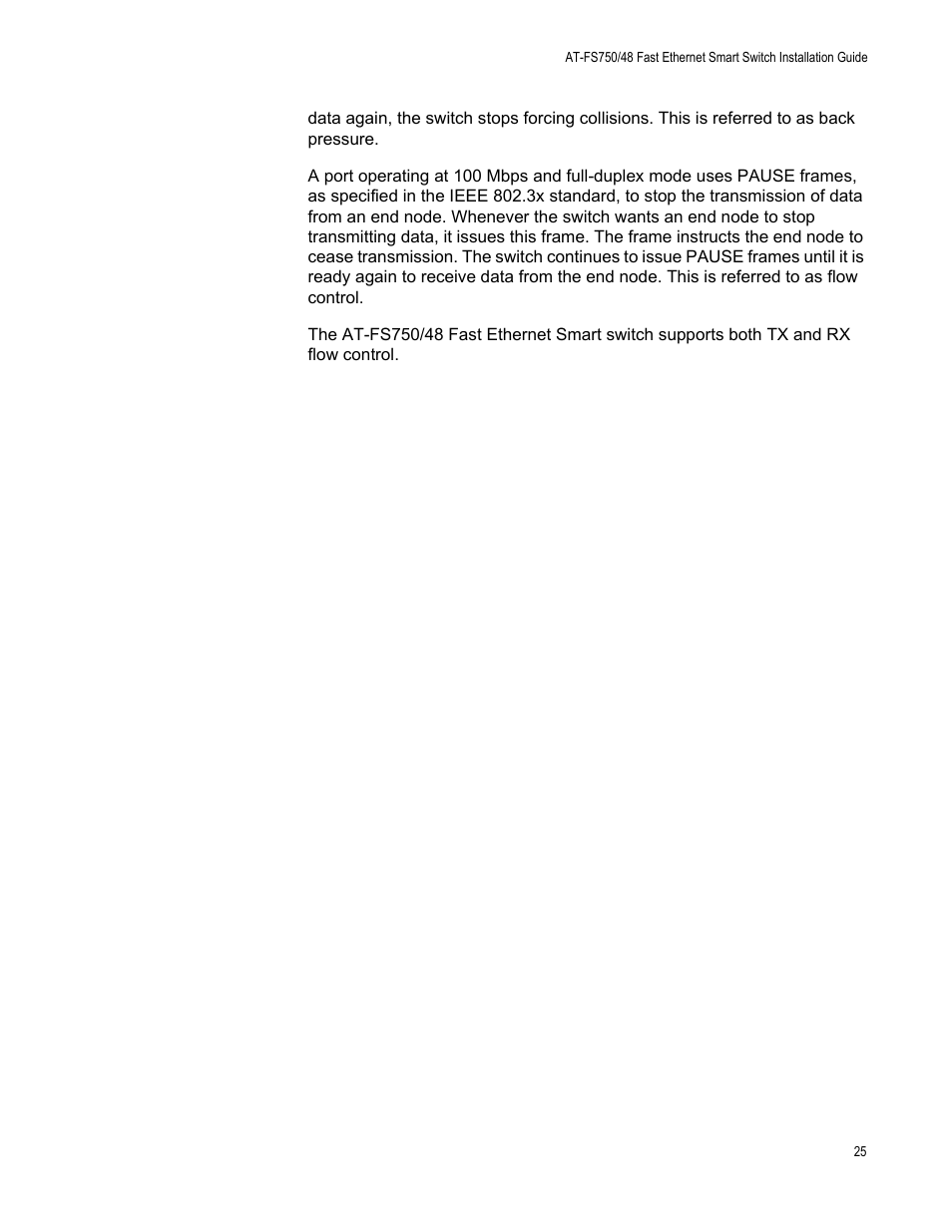 Allied Telesis AT-FS750/48 User Manual | Page 25 / 50