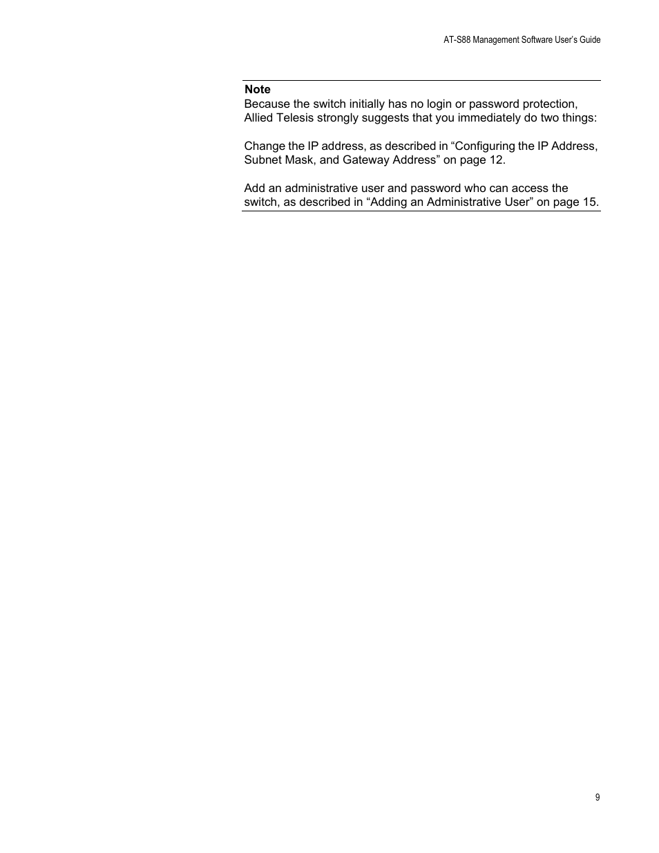 Allied Telesis AT-S88 User Manual | Page 17 / 158
