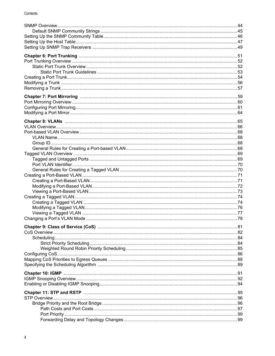 Allied Telesis AT-S88 User Manual | Page 4 / 158