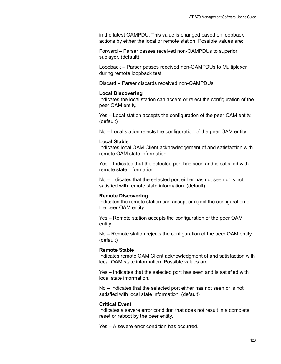 Allied Telesis AT-S70 User Manual | Page 123 / 302