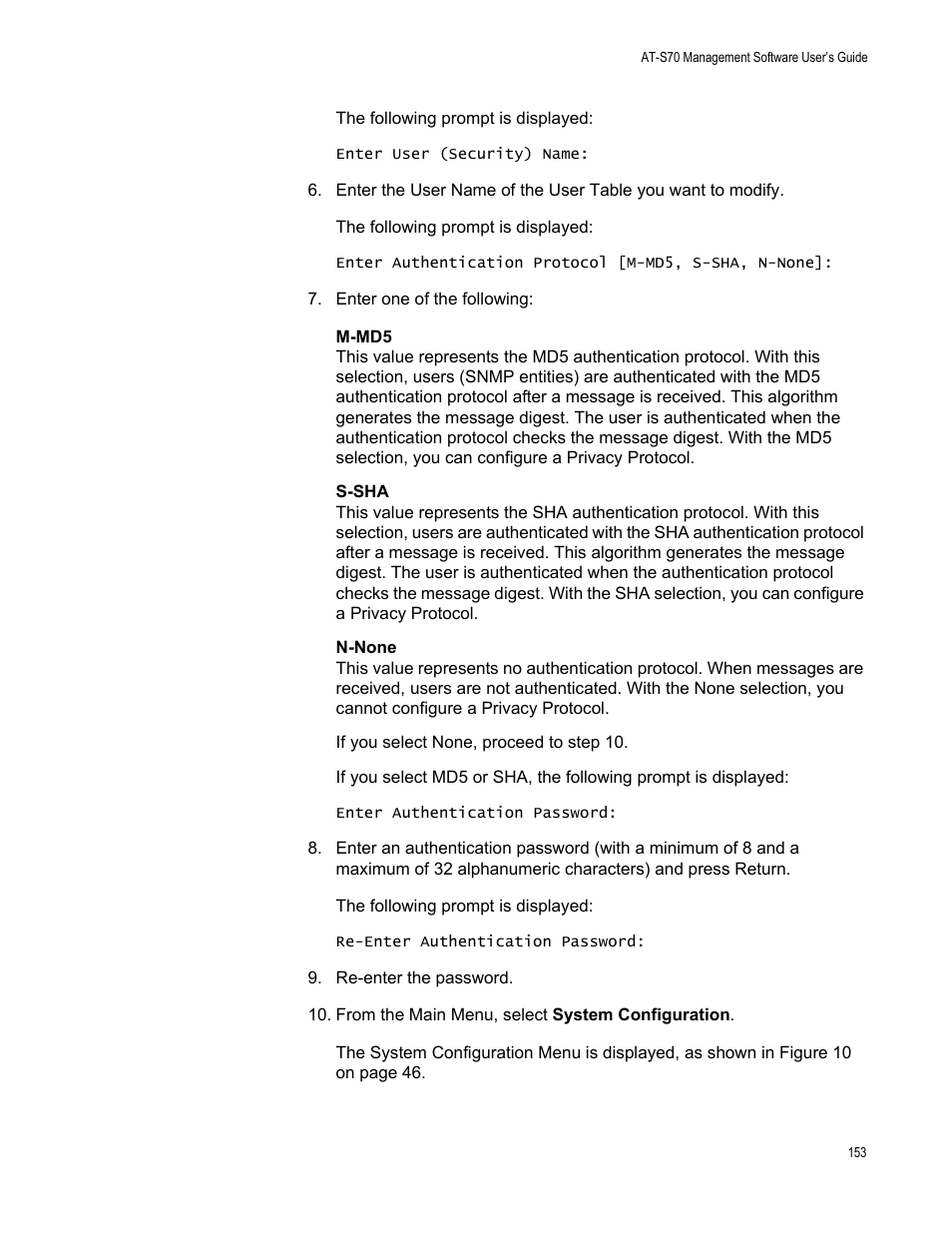 Allied Telesis AT-S70 User Manual | Page 153 / 302