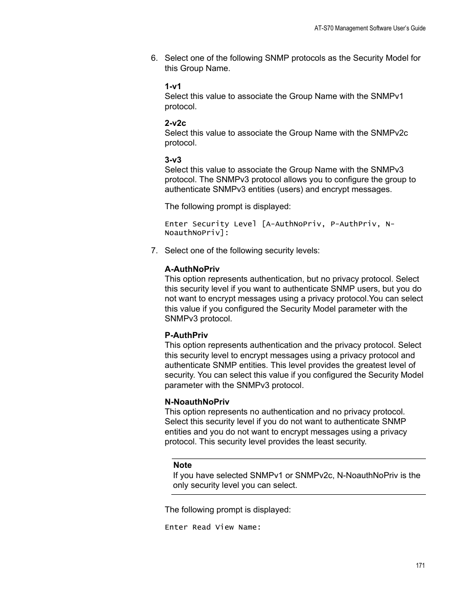 Allied Telesis AT-S70 User Manual | Page 171 / 302