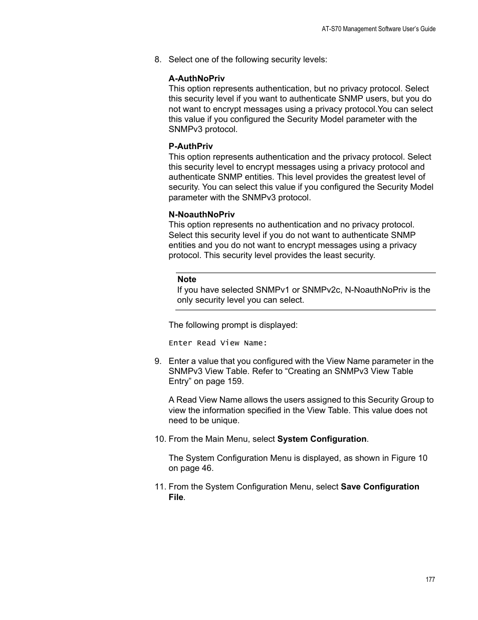 Allied Telesis AT-S70 User Manual | Page 177 / 302