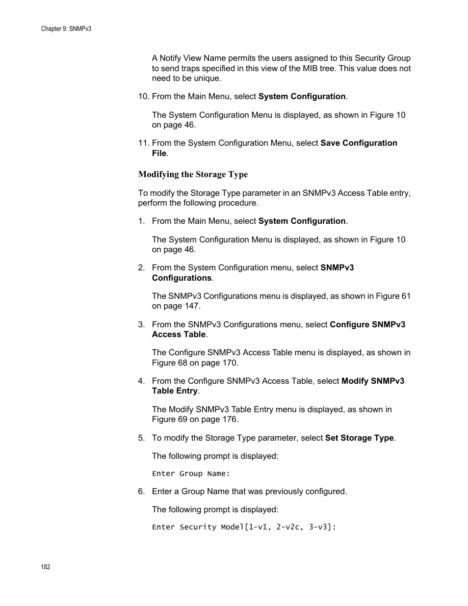 Modifying the storage type | Allied Telesis AT-S70 User Manual | Page 182 / 302