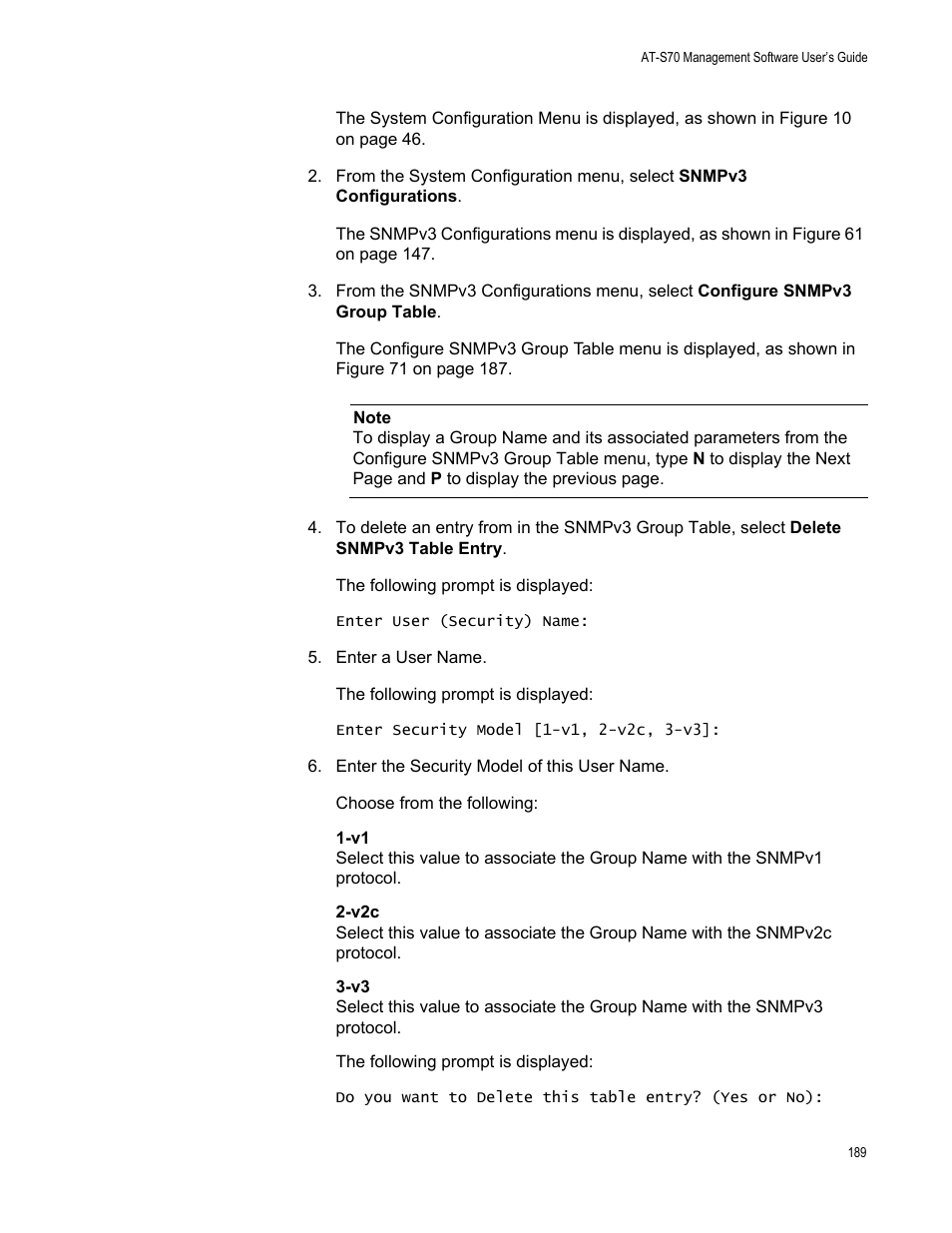 Allied Telesis AT-S70 User Manual | Page 189 / 302