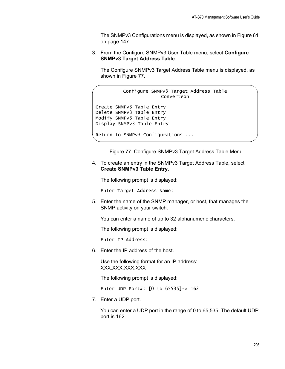 Allied Telesis AT-S70 User Manual | Page 205 / 302