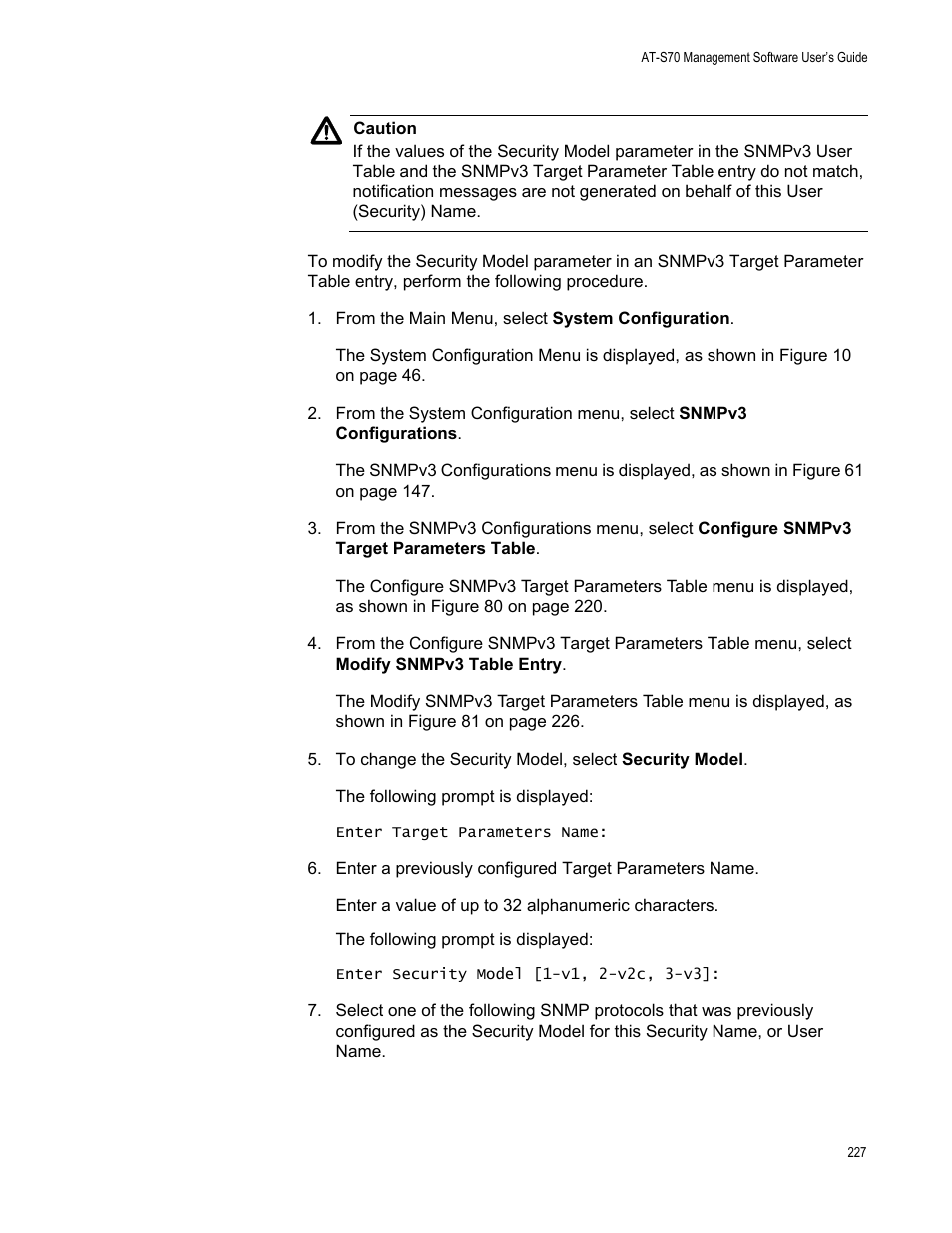 Allied Telesis AT-S70 User Manual | Page 227 / 302