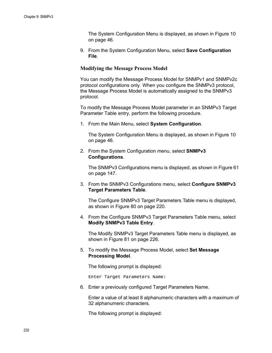 Modifying the message process model | Allied Telesis AT-S70 User Manual | Page 230 / 302