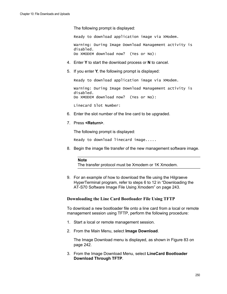 Allied Telesis AT-S70 User Manual | Page 250 / 302