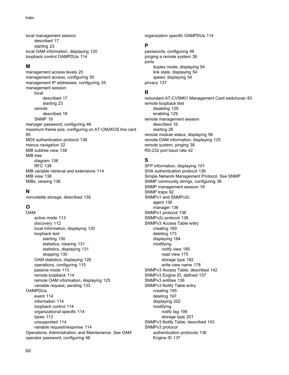 Allied Telesis AT-S70 User Manual | Page 300 / 302