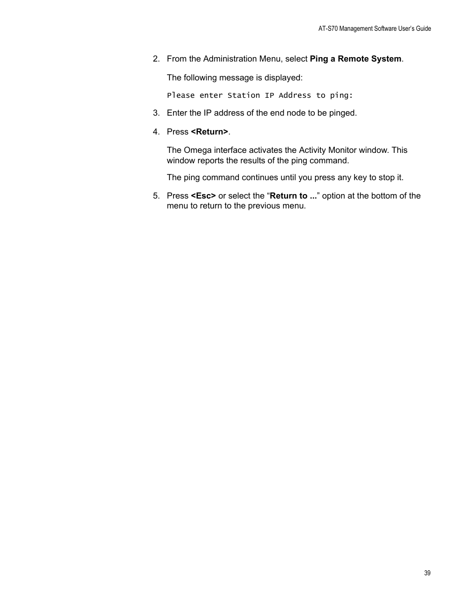 Allied Telesis AT-S70 User Manual | Page 39 / 302