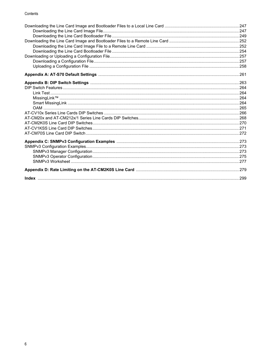Allied Telesis AT-S70 User Manual | Page 6 / 302