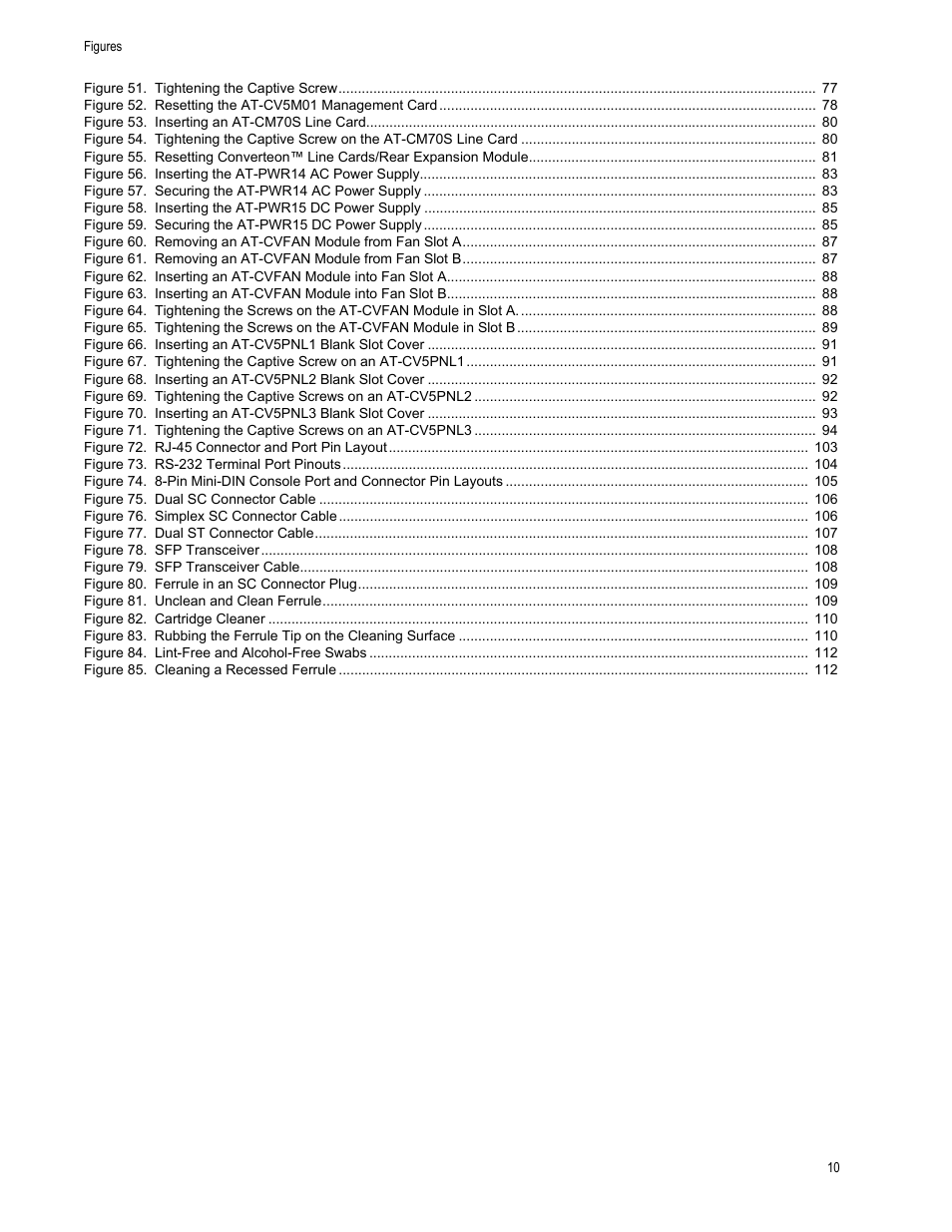 Allied Telesis AT-CV5000 User Manual | Page 10 / 114