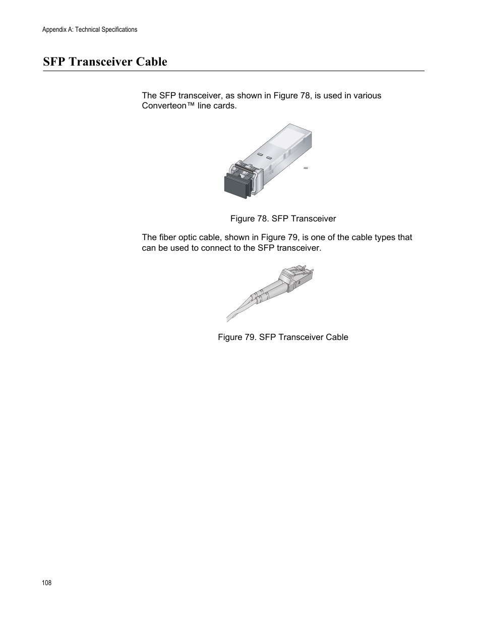 Sfp transceiver cable | Allied Telesis AT-CV5000 User Manual | Page 108 / 114