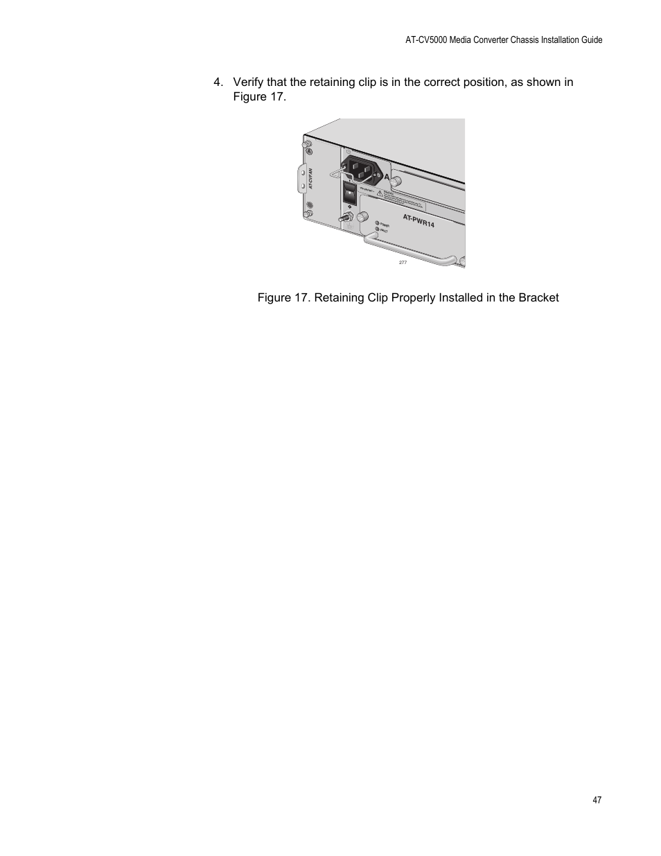 At-pwr1 4 | Allied Telesis AT-CV5000 User Manual | Page 47 / 114