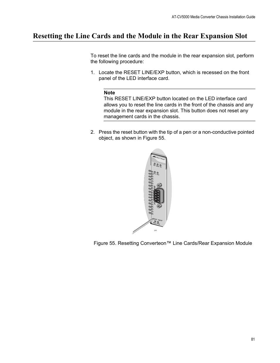 Allied Telesis AT-CV5000 User Manual | Page 81 / 114