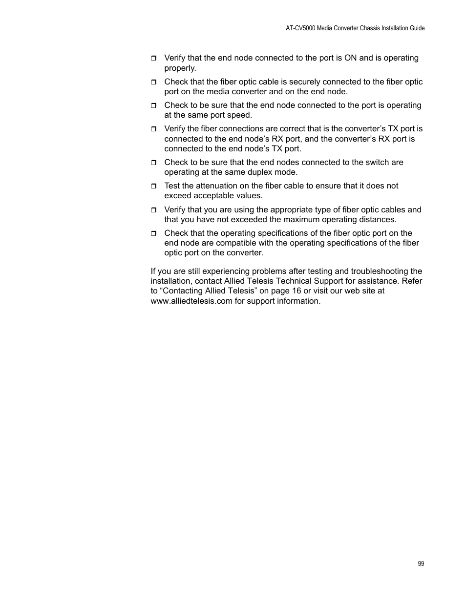Allied Telesis AT-CV5000 User Manual | Page 99 / 114