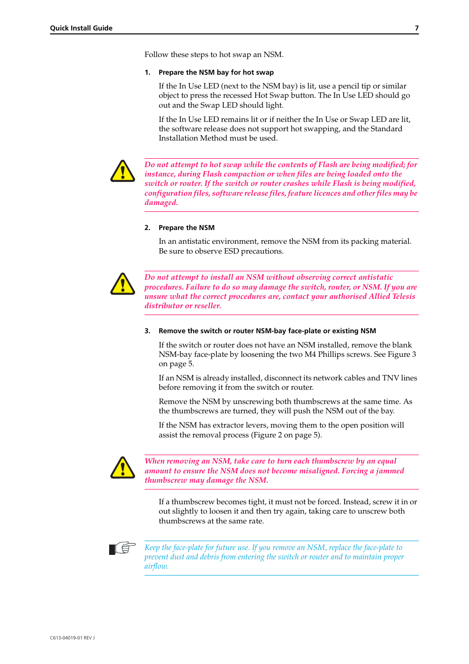 Allied Telesis Network Service Module AR040-48 User Manual | Page 7 / 10