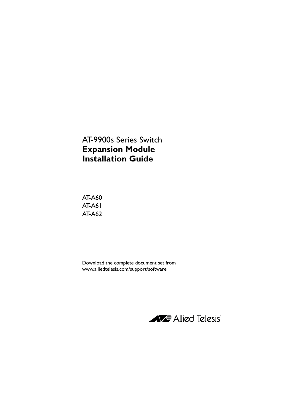 Allied Telesis AT-9900s Series Switch User Manual | Page 2 / 13