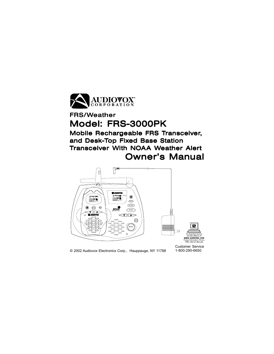 Audiovox FRS-3000PK User Manual | 28 pages