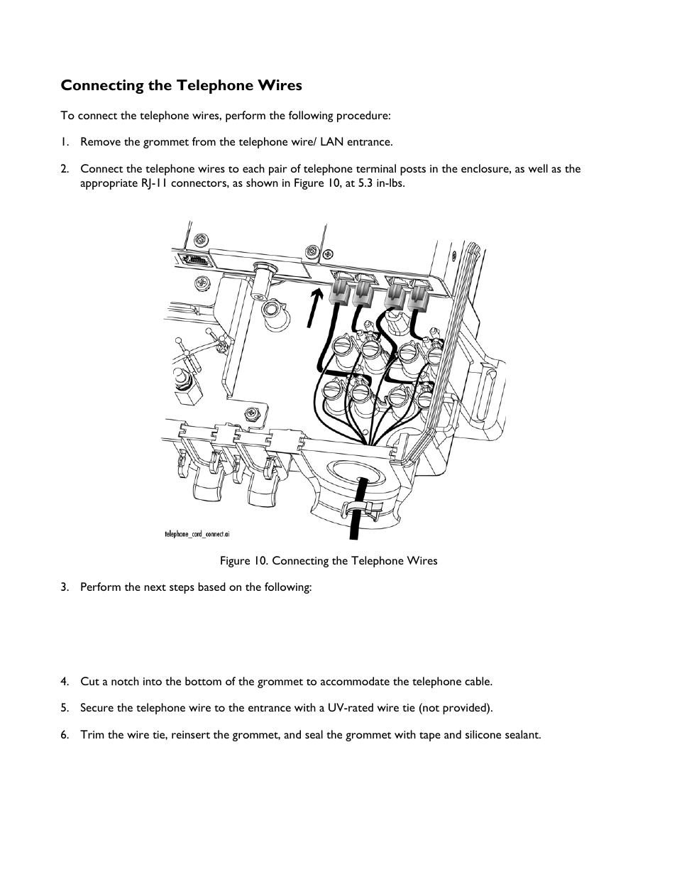 Connecting the telephone wires | Allied Telesis AT-iMG6x6MOD Electronics Unit User Manual | Page 16 / 46