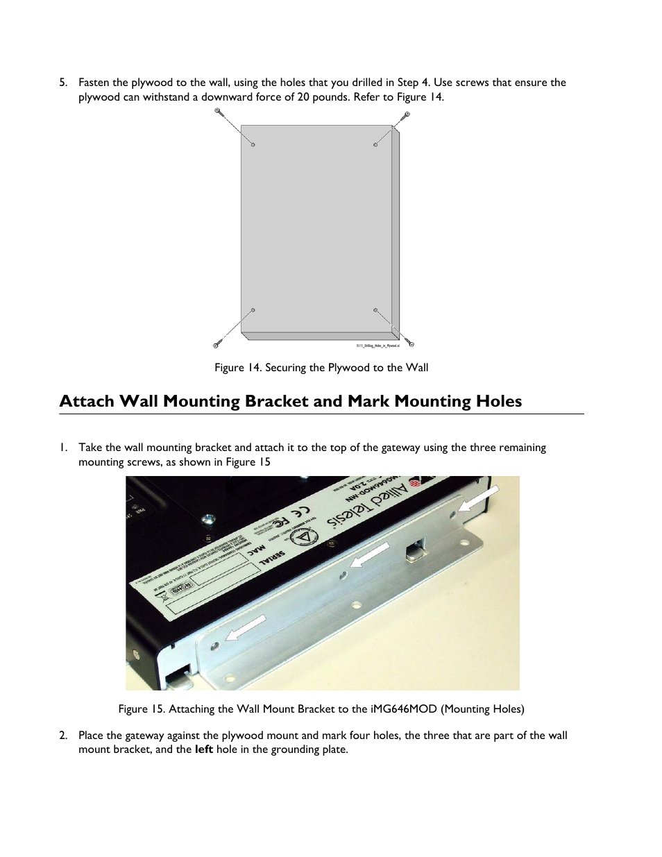 Allied Telesis AT-iMG6x6MOD Electronics Unit User Manual | Page 22 / 46