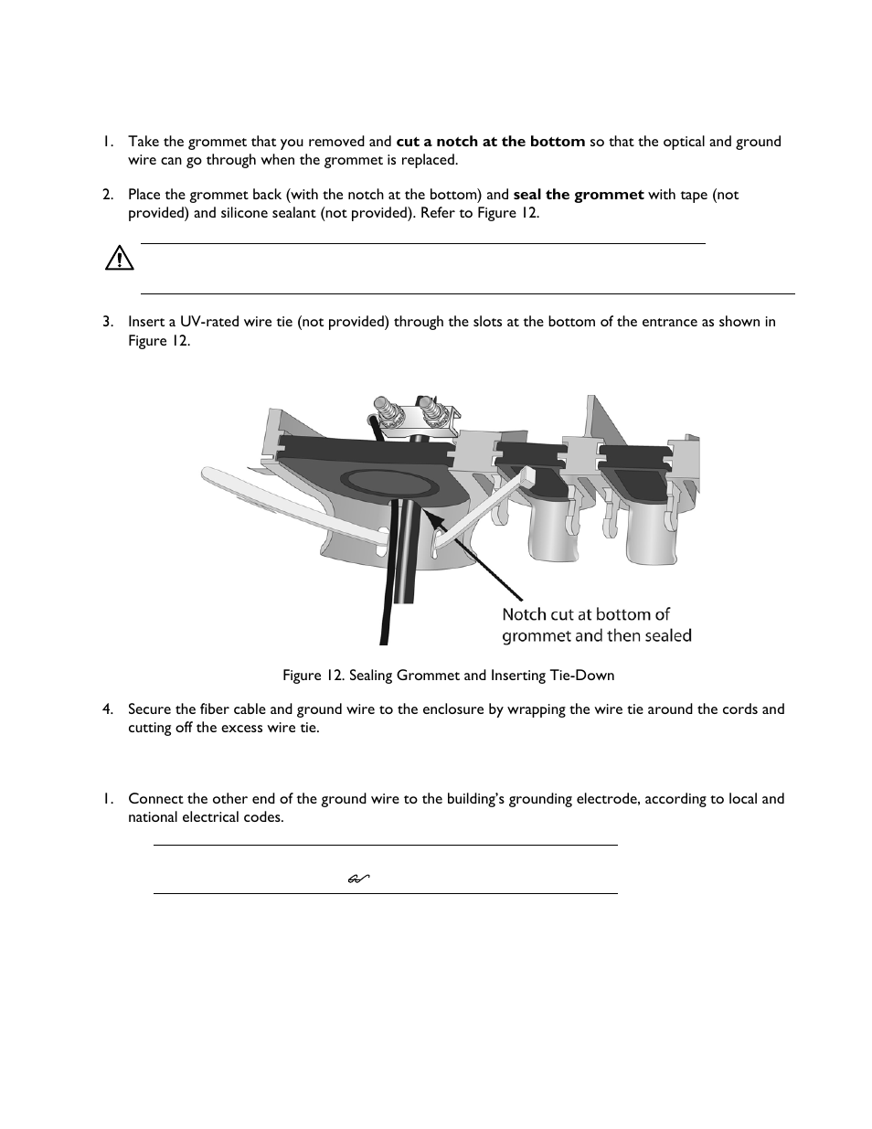 Connect to ground | Allied Telesis AT-EN646MOD Enclosure User Manual | Page 19 / 32