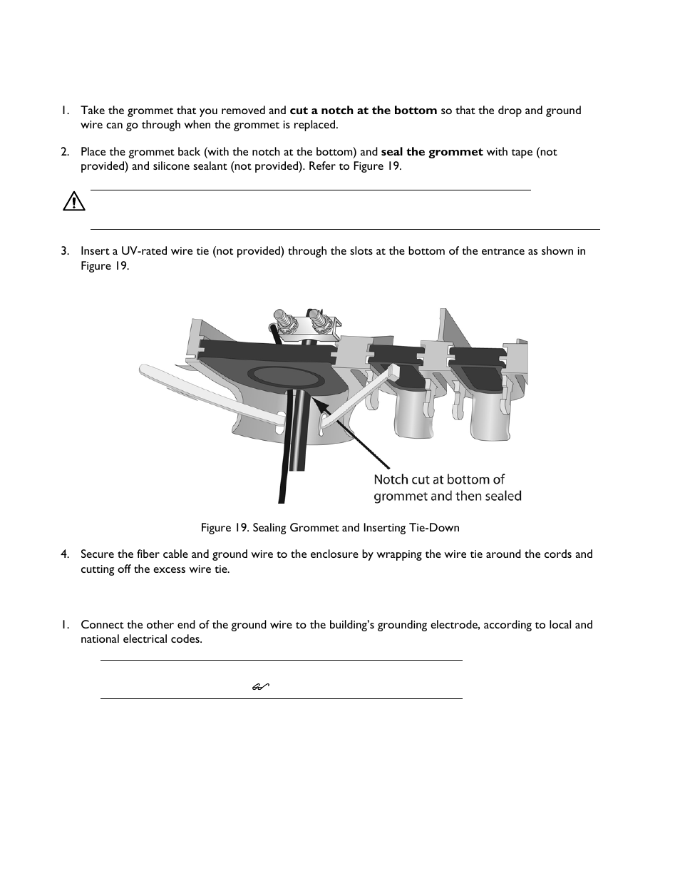 Connect the ground | Allied Telesis AT-EN646MOD Enclosure User Manual | Page 24 / 32