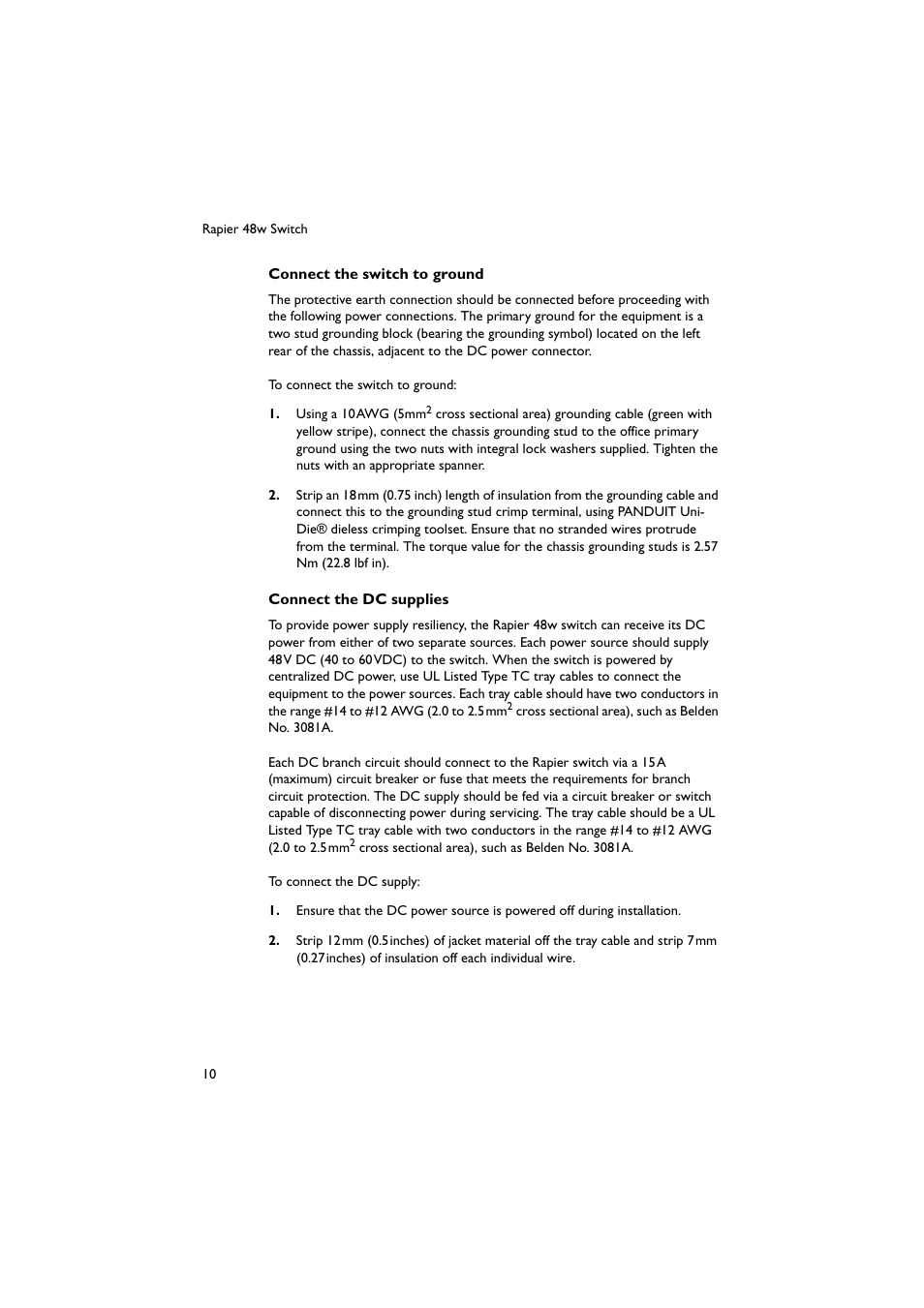 Allied Telesis Rapier 48w Switch User Manual | Page 10 / 24