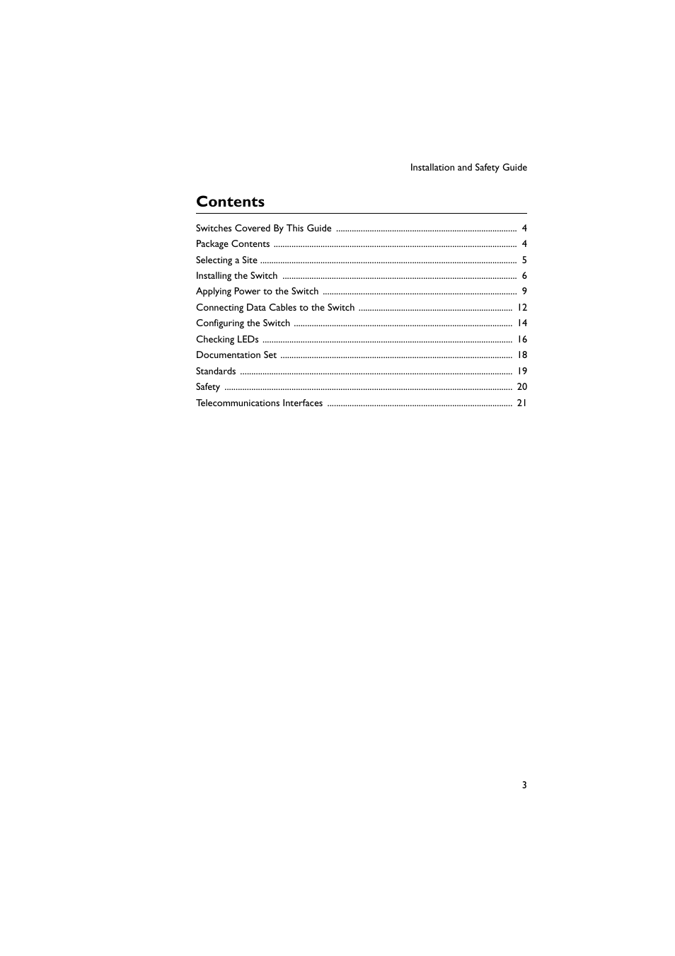 Allied Telesis Rapier 48w Switch User Manual | Page 3 / 24