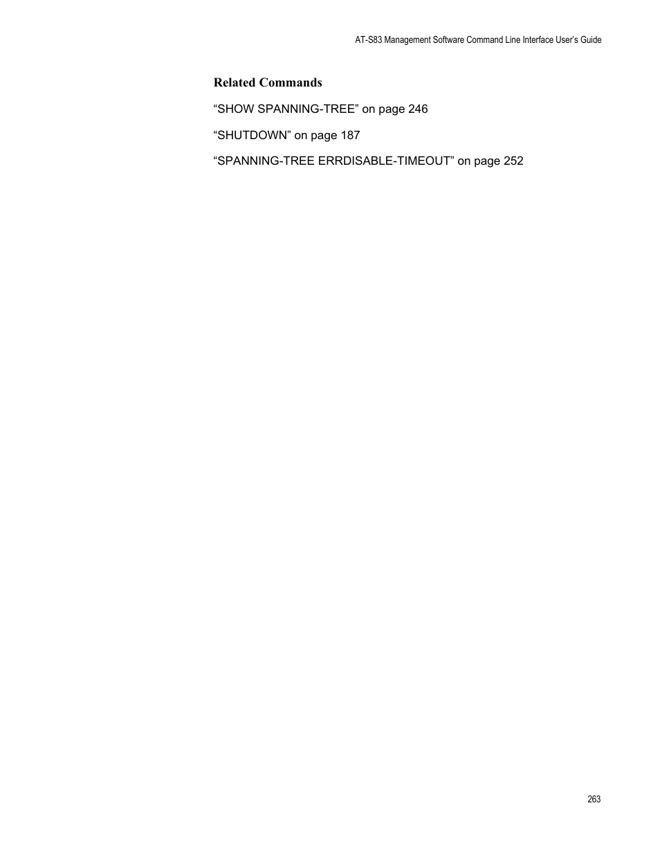 Allied Telesis AT-S83 User Manual | Page 263 / 382