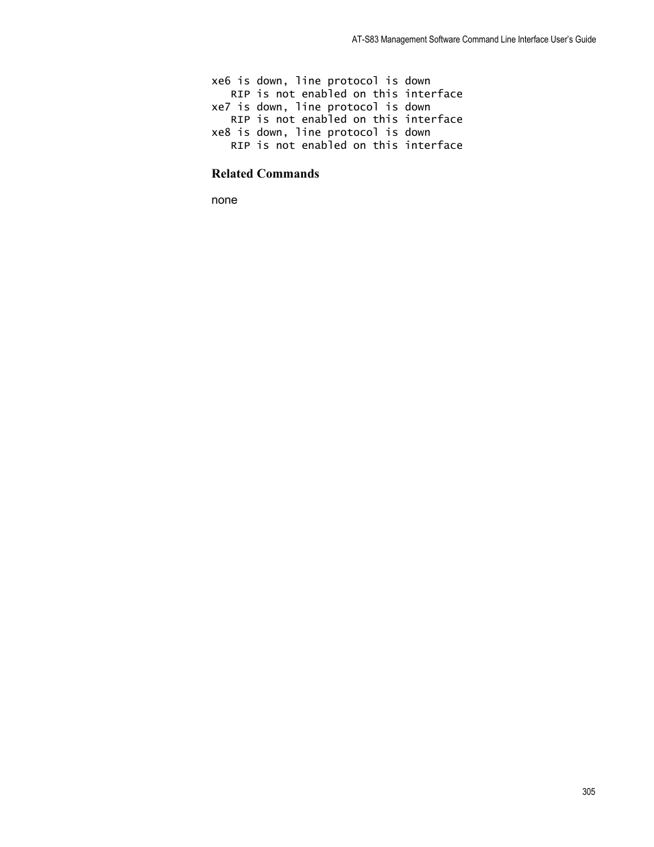 Allied Telesis AT-S83 User Manual | Page 305 / 382