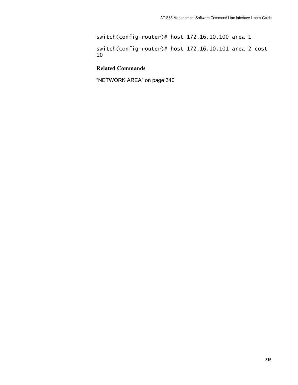 Allied Telesis AT-S83 User Manual | Page 315 / 382