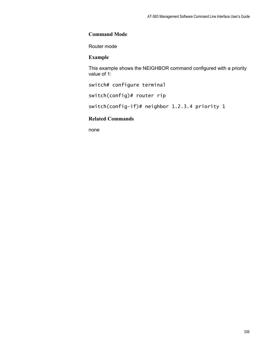 Allied Telesis AT-S83 User Manual | Page 339 / 382