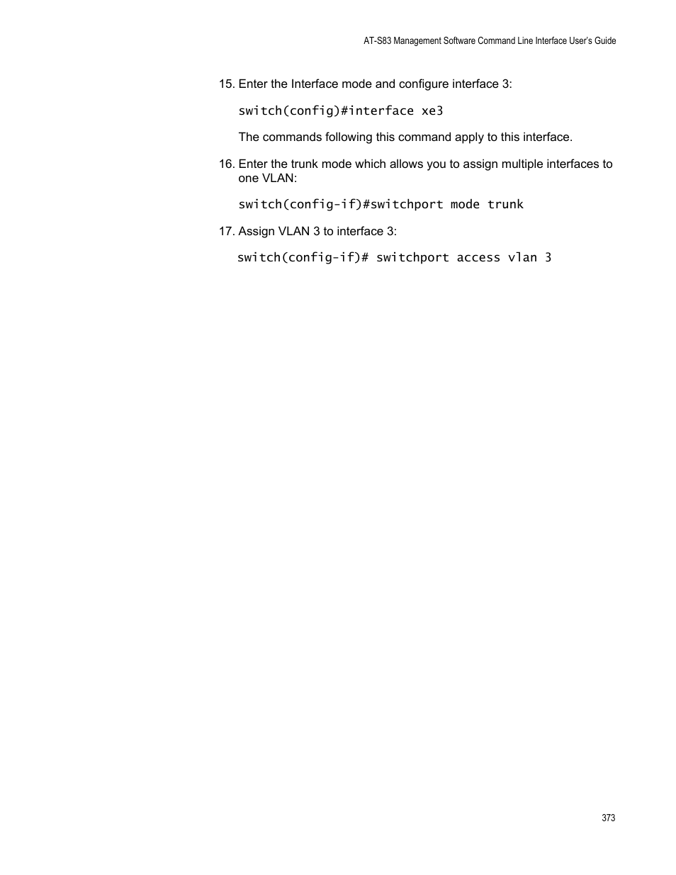Allied Telesis AT-S83 User Manual | Page 373 / 382