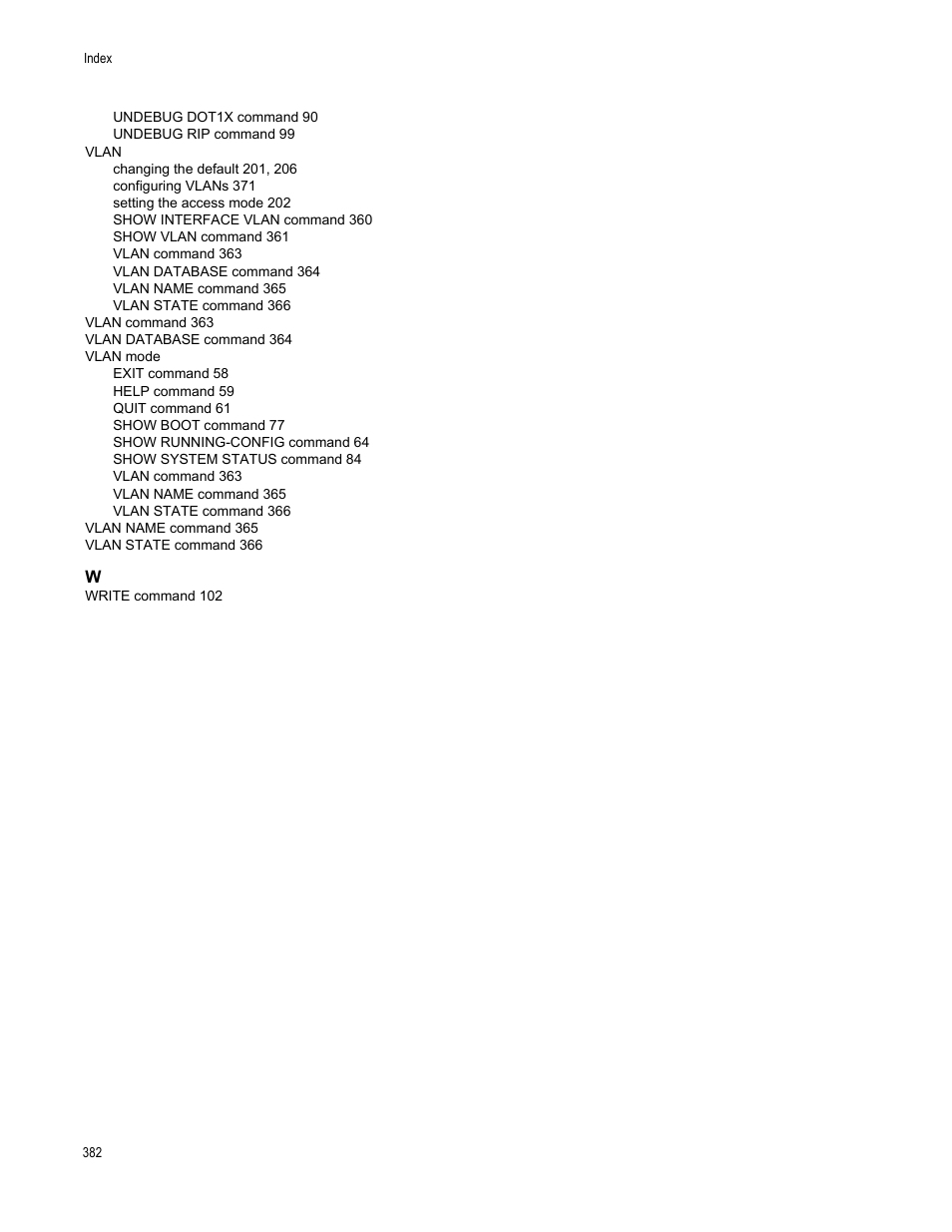 Allied Telesis AT-S83 User Manual | Page 382 / 382