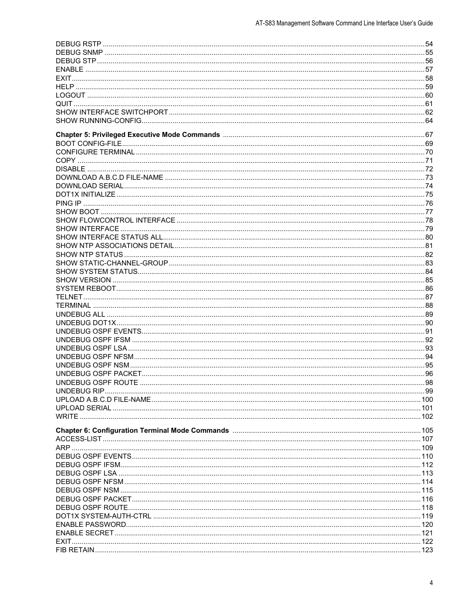 Allied Telesis AT-S83 User Manual | Page 4 / 382