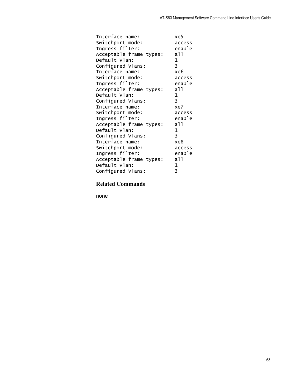 Allied Telesis AT-S83 User Manual | Page 63 / 382