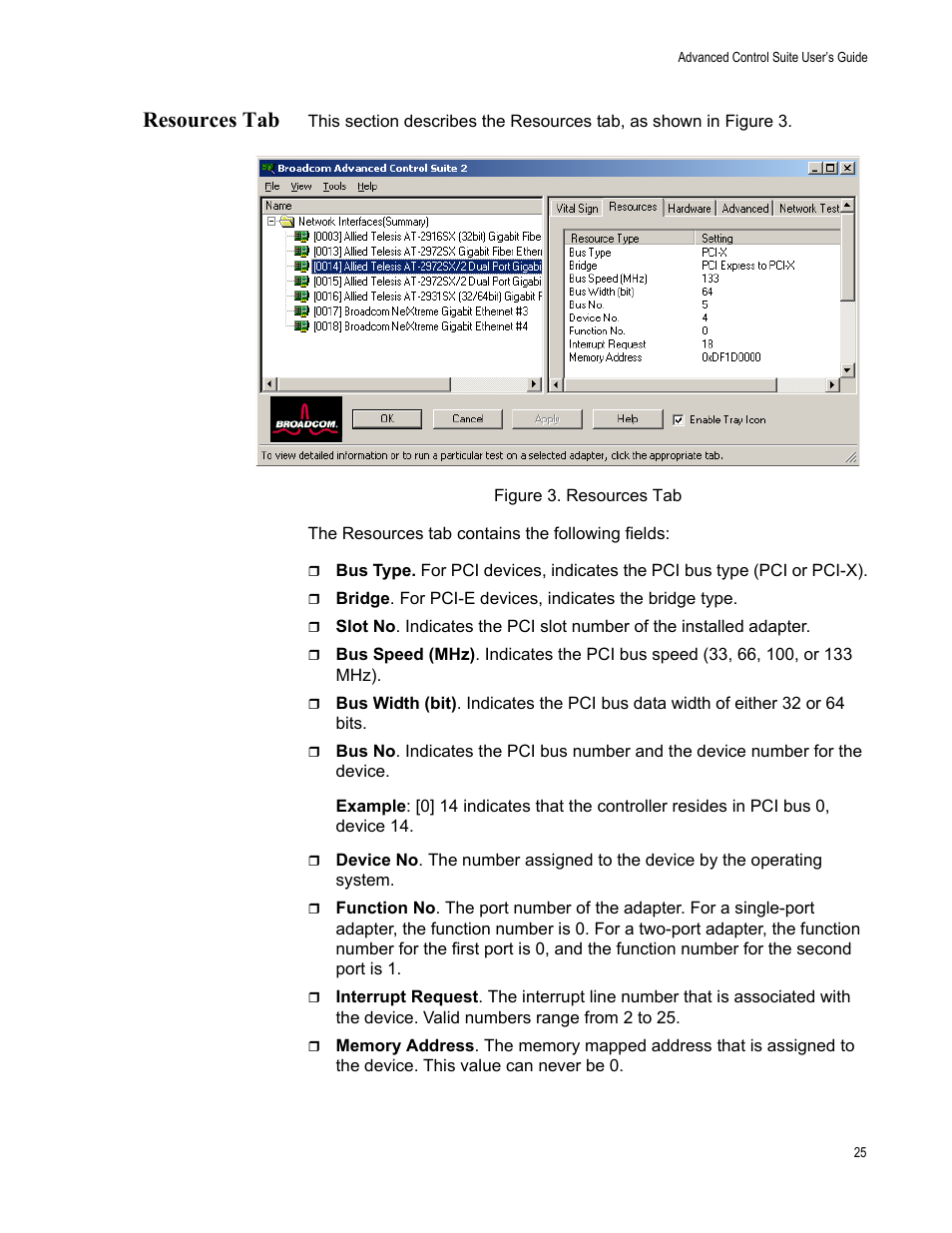 Resources tab | Allied Telesis AT-2972T/2 User Manual | Page 25 / 76