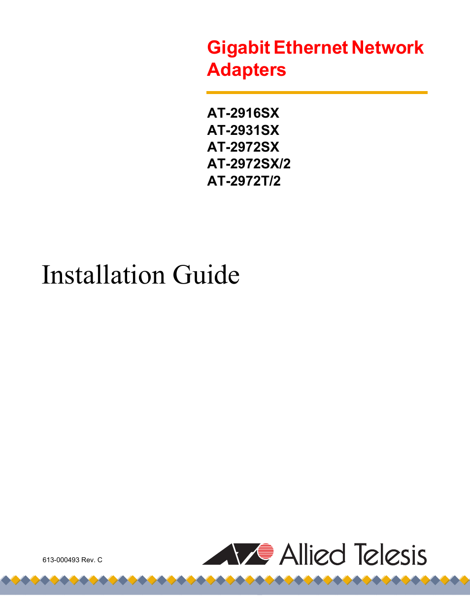 Allied Telesis AT-2972T/2 User Manual | 144 pages