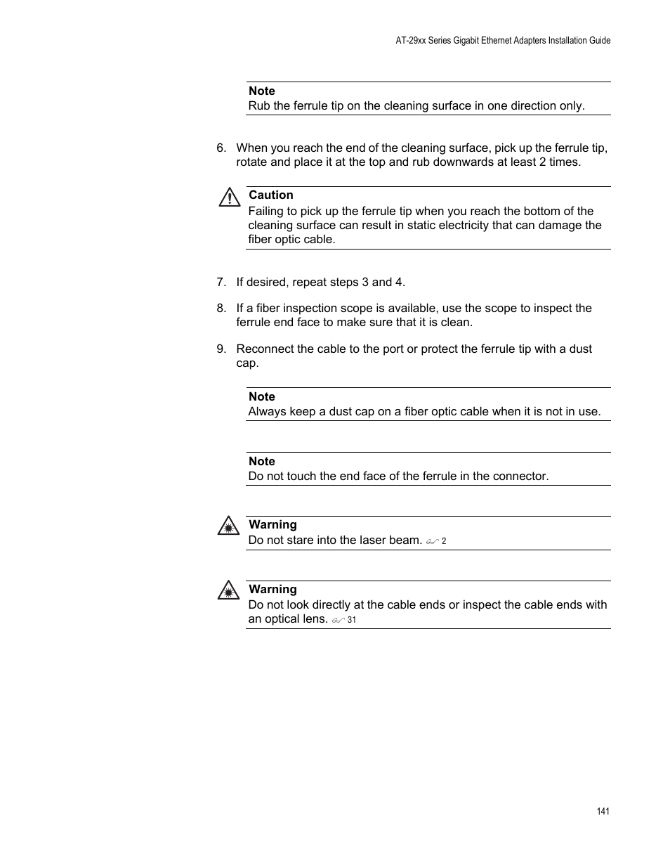 Allied Telesis AT-2972T/2 User Manual | Page 141 / 144