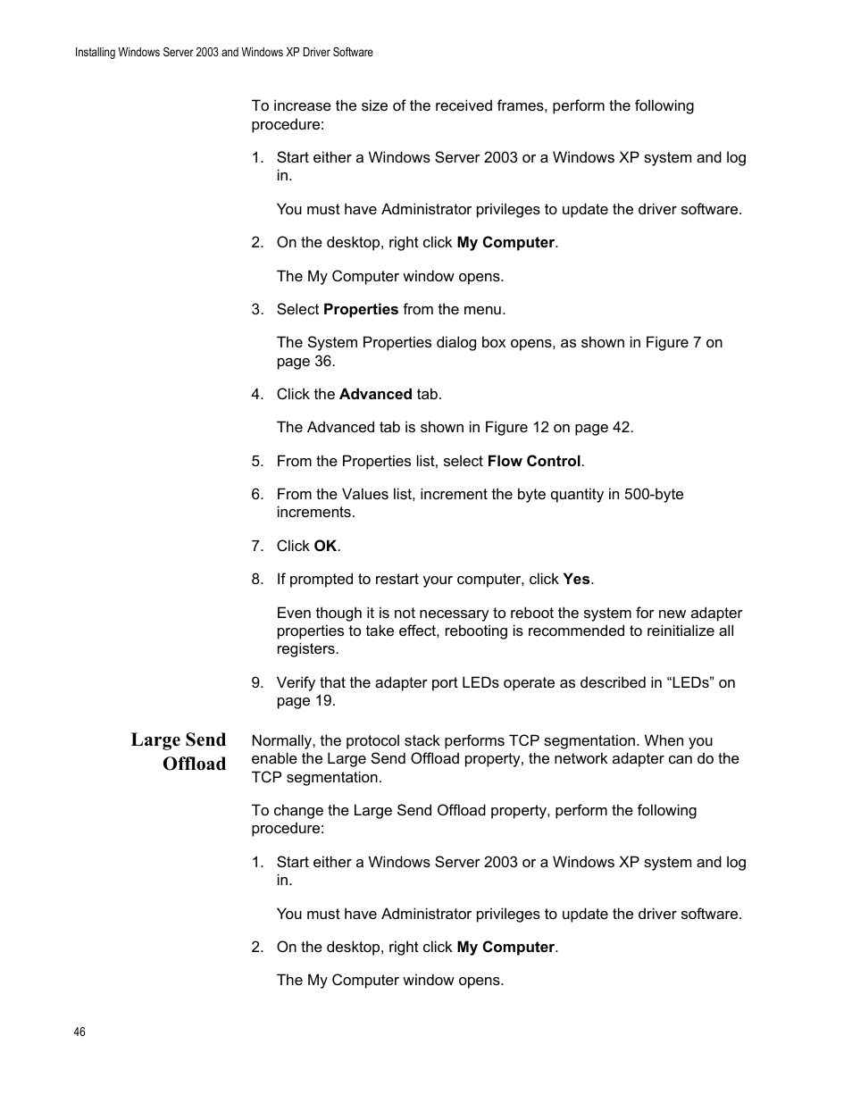 Large send offload | Allied Telesis AT-2972T/2 User Manual | Page 46 / 144