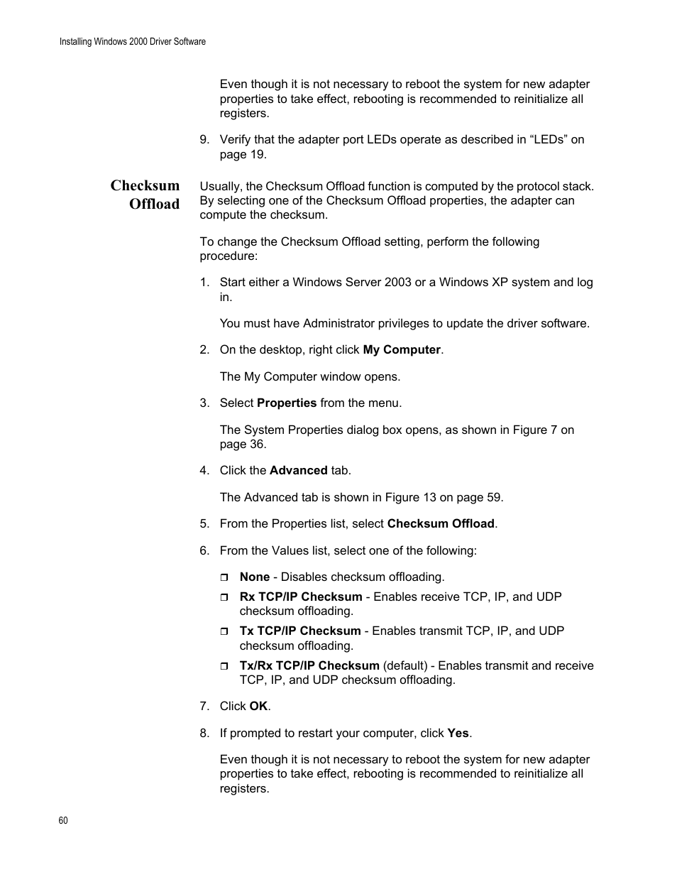 Checksum offload | Allied Telesis AT-2972T/2 User Manual | Page 60 / 144