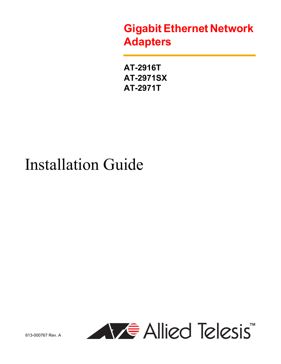 Allied Telesis AT-2971T User Manual | 32 pages