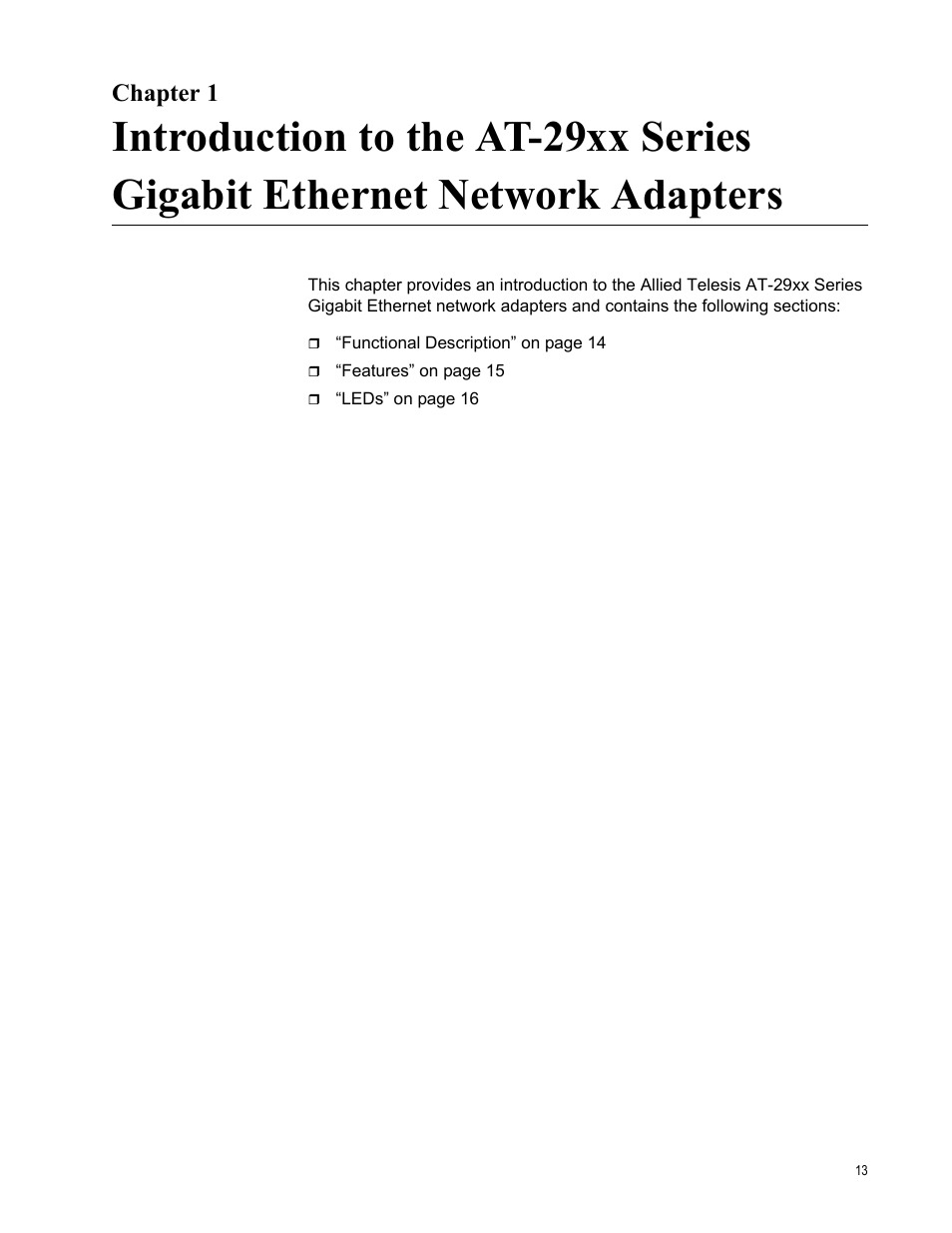 Chapter 1 | Allied Telesis AT-2971T User Manual | Page 13 / 32